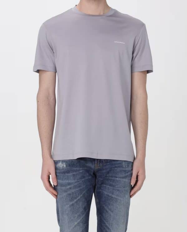 T-Shirt Lilla In Jersey Emporio Armani