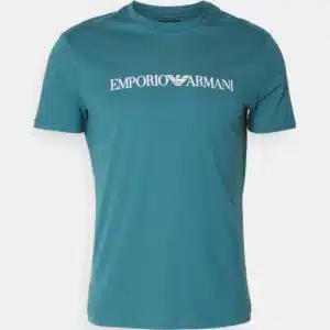 T-Shirt Petrolio Logo Emporio Armani