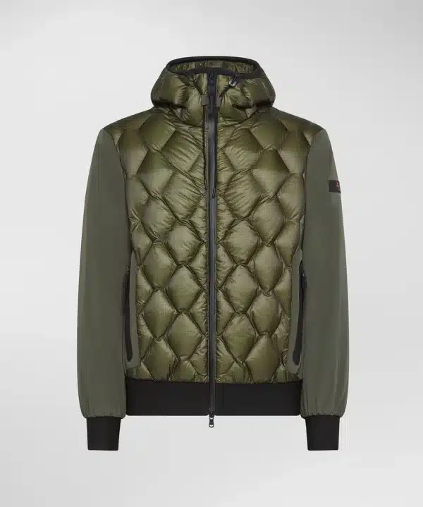 Bomber verde trapunta geometrica Peuterey