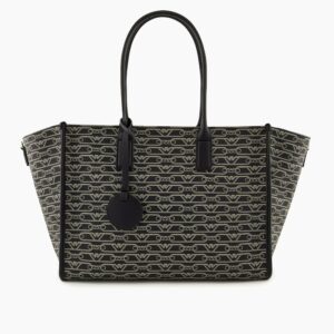 Shopper Media Stampa Monogram Emporio Armani