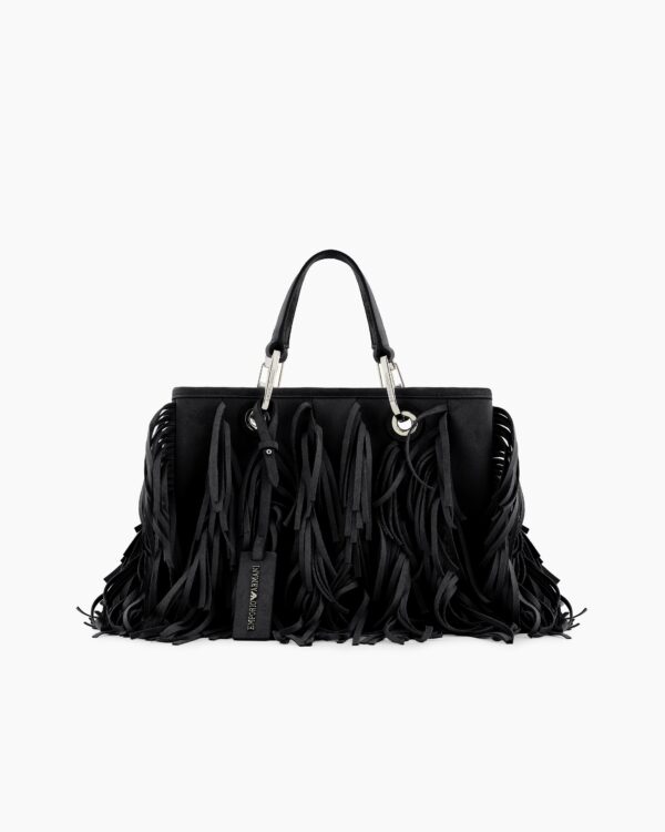 Shopper Piccola Con Frange Emporio Armani